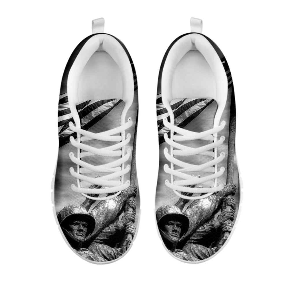 American War Memorial Print White Running Shoes