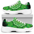 Anahata Chakra Mandala Print White Chunky Shoes