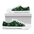 Anahata Chakra Pattern Print White Low Top Sneakers