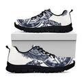 Ancient Spartan Print Black Running Shoes