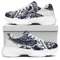 Ancient Spartan Print White Chunky Shoes