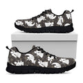 Angel And Snowflake Pattern Print Black Running Shoes