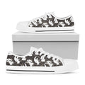 Angel And Snowflake Pattern Print White Low Top Sneakers