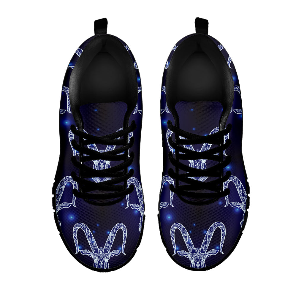 Astrology Capricorn Sign Print Black Running Shoes