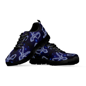 Astrology Capricorn Sign Print Black Running Shoes