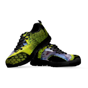 Atheris Nitschei Snake Print Black Running Shoes