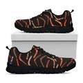 Australian Boomerang Pattern Print Black Running Shoes