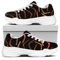 Australian Boomerang Pattern Print White Chunky Shoes