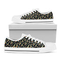 Autism Awareness Ribbon Pattern Print White Low Top Sneakers