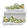 Avocado Cut In Half Drawing Print White Running Shoes