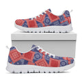 Bandanna Patchwork Pattern Print White Running Shoes