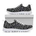 Black And Grey Digital Camo Print White Running Shoes