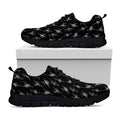 Black And White Ballet Pattern Print Black Running Shoes