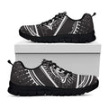 Black And White Eye of Providence Print Black Running Shoes