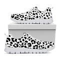 Black And White Jaguar Pattern Print White Running Shoes