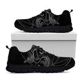 Black And White Libra Sign Print Black Running Shoes