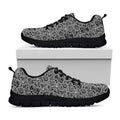 Black And White Octopus Tentacles Print Black Running Shoes