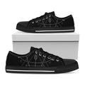 Black And White Sagittarius Sign Print Black Low Top Sneakers