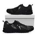 Black Diamond Print Black Running Shoes