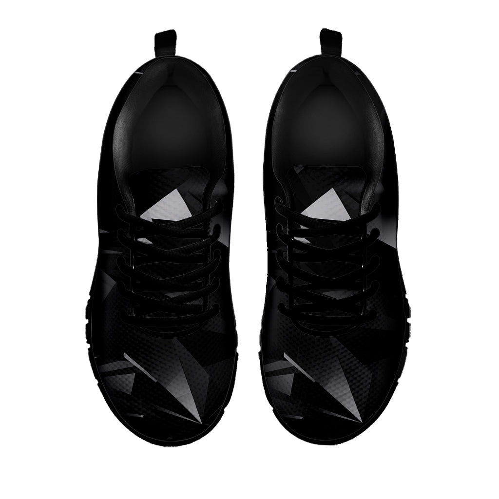 Black Diamond Print Black Running Shoes