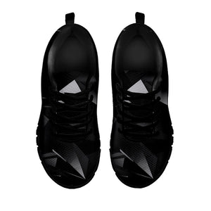 Black Diamond Print Black Running Shoes