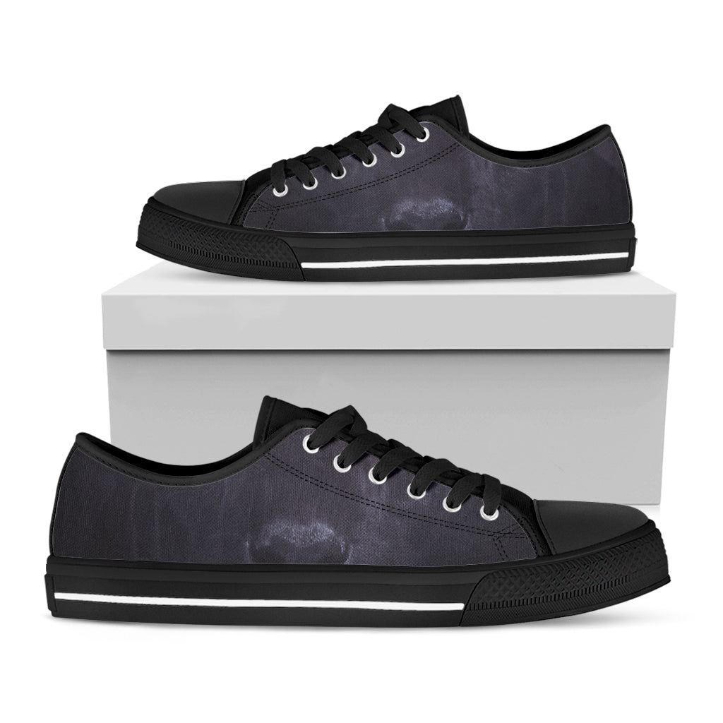 Black Jaguar Print Black Low Top Sneakers