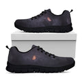 Black Jaguar Print Black Running Shoes