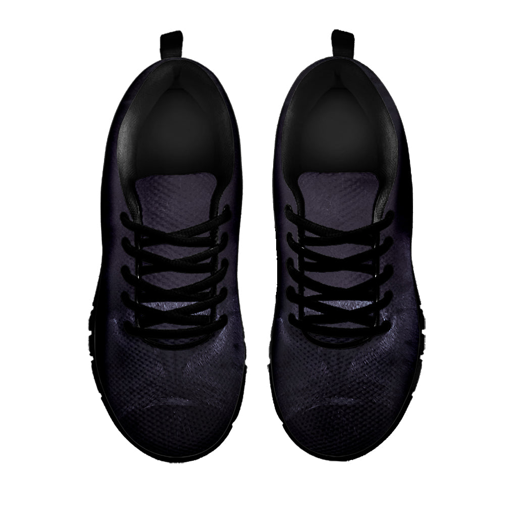Black Jaguar Print Black Running Shoes