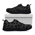 Black Leopard Print Black Running Shoes