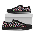 Bloody Eyeball Pattern Print Black Low Top Sneakers
