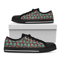 Bloody Zombie Pattern Print Black Low Top Sneakers