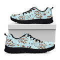 Blue Indian Dream Catcher Pattern Print Black Running Shoes