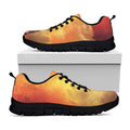 Brave Firefighter With Axe Print Black Running Shoes