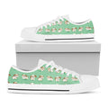 Cartoon Shih Tzu Pattern Print White Low Top Sneakers