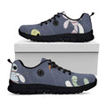 Cartoon Voodoo Doll Print Black Running Shoes