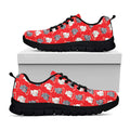 Chinese Rat Zodiac Pattern Print Black Running Shoes