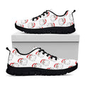 Christmas Santa Claus Pattern Print Black Running Shoes