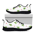 Christmas Tree And Star Pattern Print Black Running Shoes