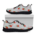 Christmas Winter Holiday Pattern Print Black Running Shoes