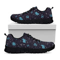 Constellation Zodiac Signs Pattern Print Black Running Shoes