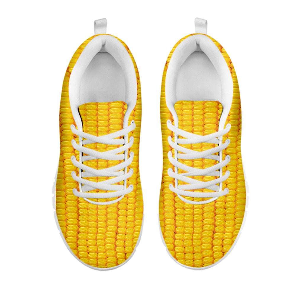 Corn Print White Running Shoes