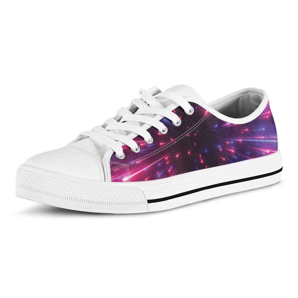 Cosmic Hyperspace Print White Low Top Sneakers