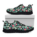 Cute Cactus And Succulent Print Black Running Shoes