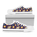 Cute Cartoon Aries Pattern Print White Low Top Sneakers