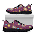 Cute Cartoon Sagittarius Pattern Print Black Running Shoes
