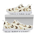 Cute Chicken Pattern Print White Running Shoes