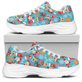 Cute Christmas Elements Pattern Print White Chunky Shoes