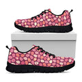 Cute Easter Eggs Pattern Print Black Running Shoes