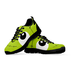 Cute Frankenstein Face Print Black Running Shoes