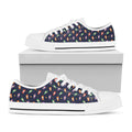 Cute Wizard Pattern Print White Low Top Sneakers